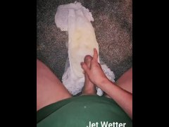 Happy ending to a full diaper (Cumming into a diaper) (m)