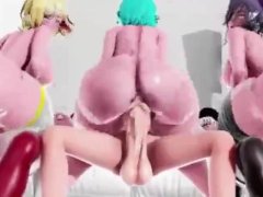 Futa Futanari Anal Orgy Gangbang Huge Cumshots 3D Hentai