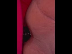 Home made anal training for sissy slut.