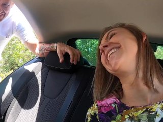 Fucking Horny Blonde Chick inA Parking Lot