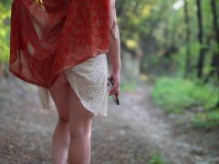 Natural Boobs Red Riding Hood caught in the Woods and Fucked Hard 🇮🇹 4K Roleplay/Mask