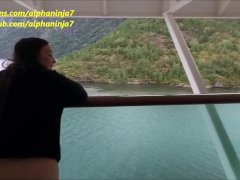 Cruise Ship Balcony Fuck & Swallow