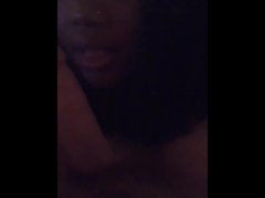 *Ebony Sucking Dick Told Her Show off Her Skillz On Camera*