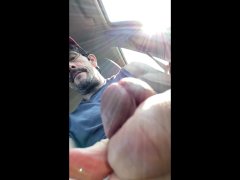 STARTED PRECUMMING IN THE CAR SO FUCKING HORNY