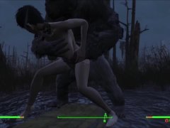 Fallout 4 AAF Mod Animated Monster Sex Story: Beast Master Fucked Dogstyle by Ape Man