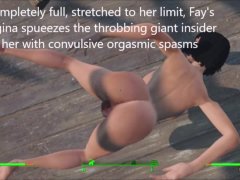Fallout MILF Savaged by Invisible Sex Monster: Huge Cock Dogstyle Orgasm