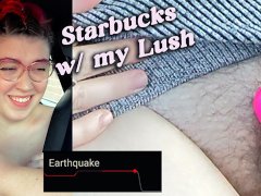 Cashier Flirts With Me While I'm Cumming?! Lush Vibrator in Drive Thru Vlog